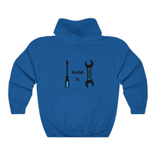 Load image into Gallery viewer, Dragonfly Engineering Build It Hooded Sweatshirt
