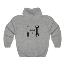 Load image into Gallery viewer, Dragonfly Engineering Build It Hooded Sweatshirt
